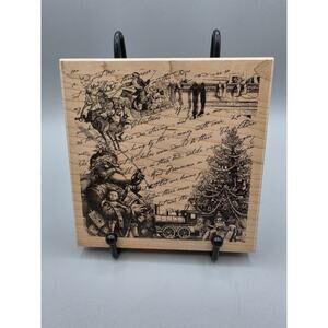 Small Christmas Collage by Paper Inspirations Rubber Stamp P2407 Santa Letter